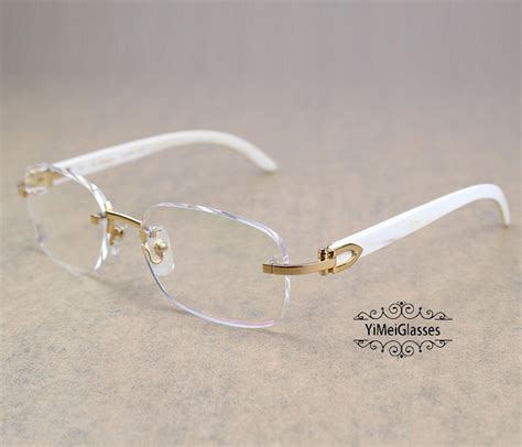 cartier rimless glasses men's|men's cartier buffs glasses.